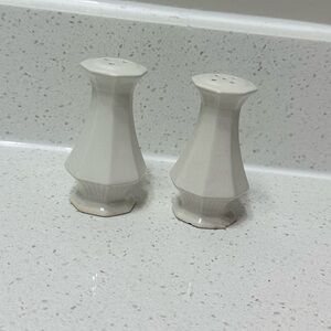 NIKKO Classic White Salt & Pepper Shakers